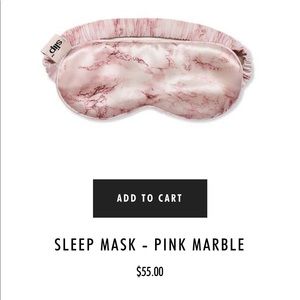 Pink marble Slip silk sleep mask